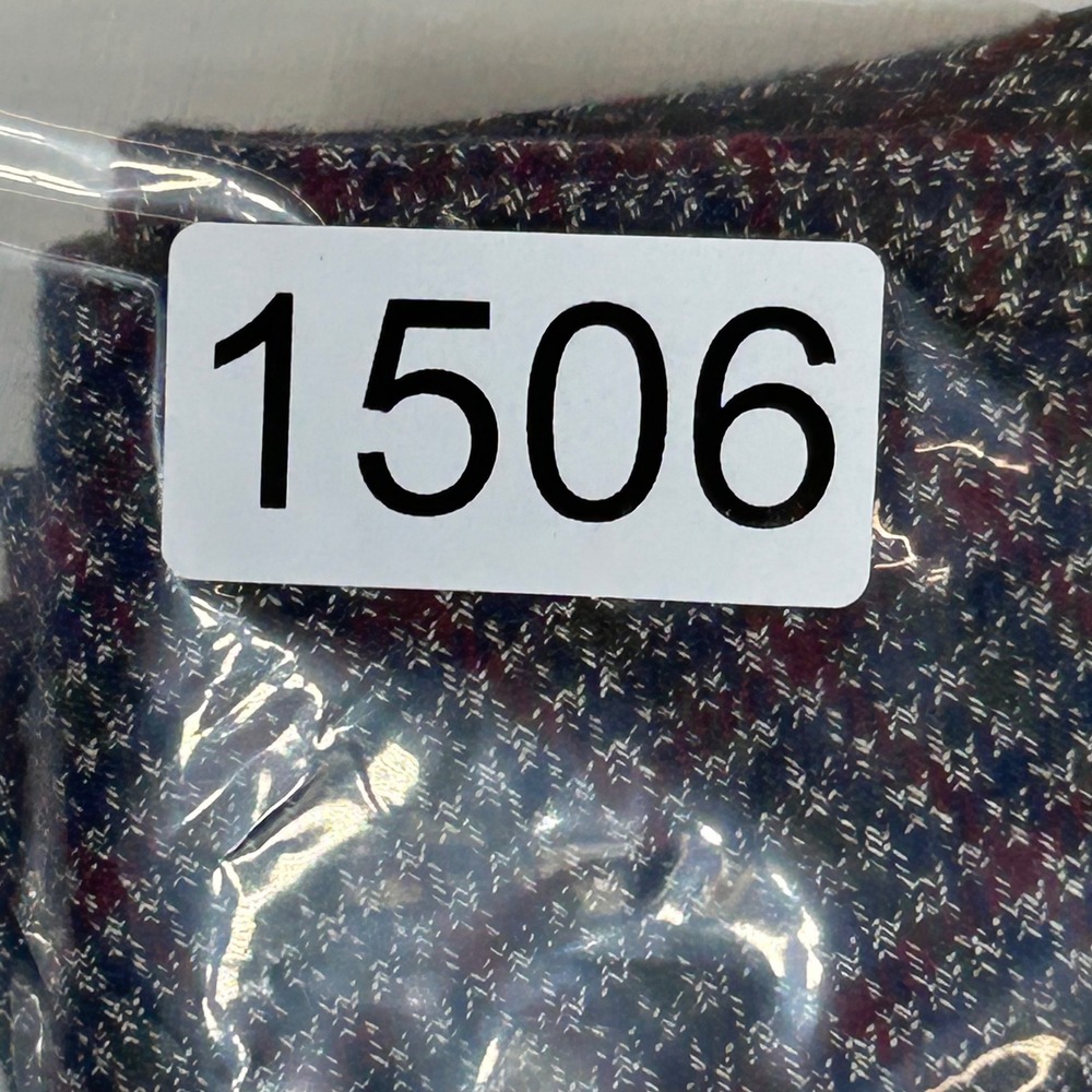 County Seat Jeanswear Vintage Plaid Button Front Mini Skirt Navy Burgundy 7/8 - Picture 7 of 7